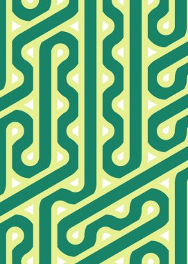 Renkli fayanslar, pürüzsüz rastgele birbirine bağlı dalgalı çizgiler deseni, bağlantı sanatı arkaplan tasarımı çizimi  