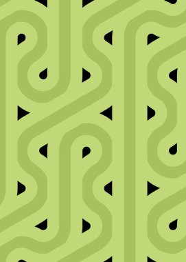 Renkli fayanslar, pürüzsüz rastgele birbirine bağlı dalgalı çizgiler deseni, bağlantı sanatı arkaplan tasarımı çizimi  