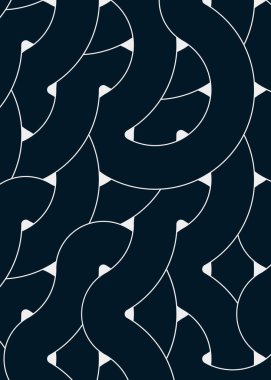 Renkli fayanslar, pürüzsüz rastgele birbirine bağlı dalgalı çizgiler deseni, bağlantı sanatı arkaplan tasarımı çizimi  