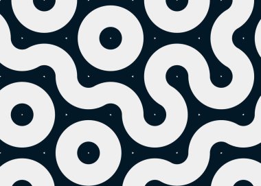 Renkli fayanslar, pürüzsüz rastgele birbirine bağlı dalgalı çizgiler deseni, bağlantı sanatı arkaplan tasarımı çizimi  