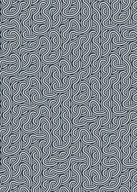 Renkli fayanslar, pürüzsüz rastgele birbirine bağlı dalgalı çizgiler deseni, bağlantı sanatı arkaplan tasarımı çizimi  