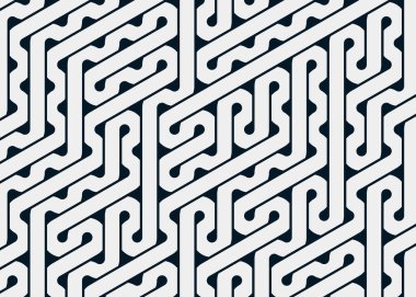 Renkli fayanslar, pürüzsüz rastgele birbirine bağlı dalgalı çizgiler deseni, bağlantı sanatı arkaplan tasarımı çizimi  