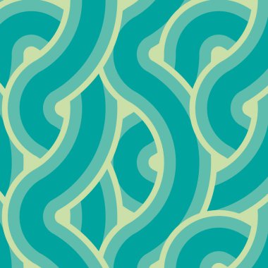 Renkli fayanslar, pürüzsüz rastgele birbirine bağlı dalgalı çizgiler deseni, bağlantı sanatı arkaplan tasarımı çizimi  