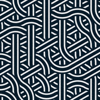 Renkli fayanslar, pürüzsüz rastgele birbirine bağlı dalgalı çizgiler deseni, bağlantı sanatı arkaplan tasarımı çizimi  