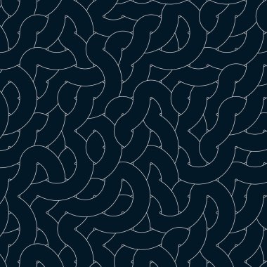 Renkli fayanslar, pürüzsüz rastgele birbirine bağlı dalgalı çizgiler deseni, bağlantı sanatı arkaplan tasarımı çizimi  