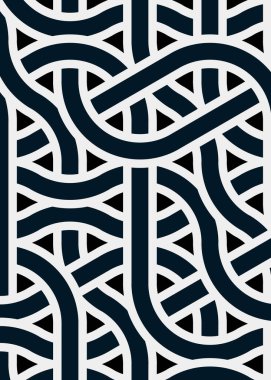 Renkli fayanslar, pürüzsüz rastgele birbirine bağlı dalgalı çizgiler deseni, bağlantı sanatı arkaplan tasarımı çizimi  