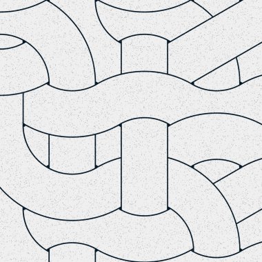 Renkli fayanslar, pürüzsüz rastgele birbirine bağlı dalgalı çizgiler deseni, bağlantı sanatı arkaplan tasarımı çizimi  