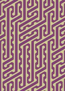 Renkli fayanslar, pürüzsüz rastgele birbirine bağlı dalgalı çizgiler deseni, bağlantı sanatı arkaplan tasarımı çizimi  