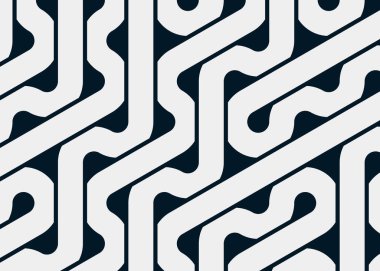 Renkli fayanslar, pürüzsüz rastgele birbirine bağlı dalgalı çizgiler deseni, bağlantı sanatı arkaplan tasarımı çizimi  