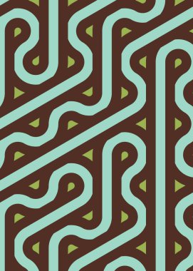 Renkli fayanslar, pürüzsüz rastgele birbirine bağlı dalgalı çizgiler deseni, bağlantı sanatı arkaplan tasarımı çizimi  