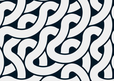 Renkli fayanslar, pürüzsüz rastgele birbirine bağlı dalgalı çizgiler deseni, bağlantı sanatı arkaplan tasarımı çizimi  