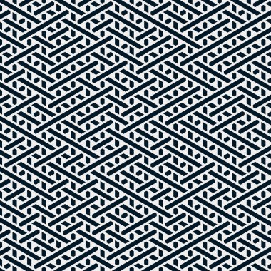 Renkli fayans, kusursuz rastgele dokuma çizgileri deseni, bağlantı sanatı arkaplan tasarımı illüstrasyonu  