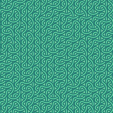 Renkli fayanslar, pürüzsüz rastgele birbirine bağlı dalgalı çizgiler deseni, bağlantı sanatı arkaplan tasarımı çizimi  