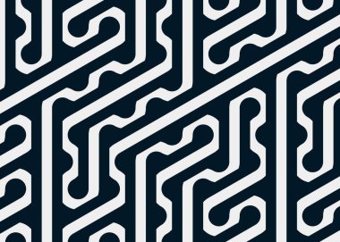 Renkli fayanslar, pürüzsüz rastgele birbirine bağlı dalgalı çizgiler deseni, bağlantı sanatı arkaplan tasarımı çizimi  