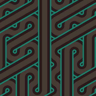 Renkli fayanslar, pürüzsüz rastgele birbirine bağlı dalgalı çizgiler deseni, bağlantı sanatı arkaplan tasarımı çizimi  