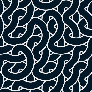 Renkli fayanslar, pürüzsüz rastgele birbirine bağlı dalgalı çizgiler deseni, bağlantı sanatı arkaplan tasarımı çizimi  