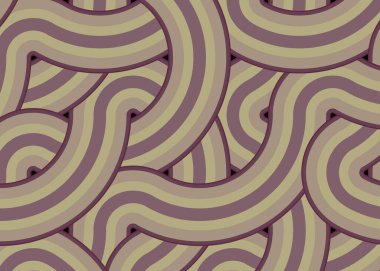 Renkli fayanslar, pürüzsüz rastgele birbirine bağlı dalgalı çizgiler deseni, bağlantı sanatı arkaplan tasarımı çizimi  