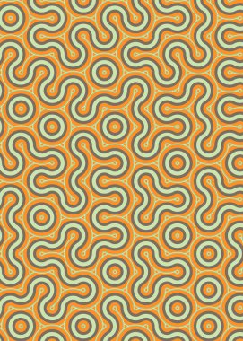 monokrom rastgele geçiş çizgileri üretken sanat tarzı renkli logo illüstrasyonu