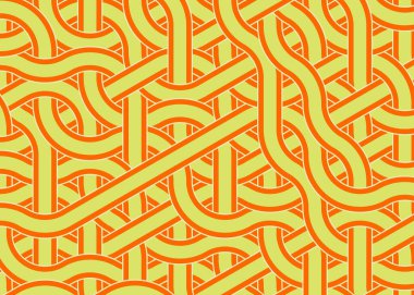 Renkli fayanslar, pürüzsüz rastgele birbirine bağlı dalgalı çizgiler deseni, bağlantı sanatı arkaplan tasarımı çizimi  