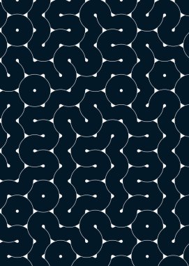 Renkli fayanslar, pürüzsüz rastgele birbirine bağlı dalgalı çizgiler deseni, bağlantı sanatı arkaplan tasarımı çizimi  