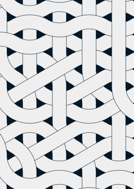 Renkli fayanslar, pürüzsüz rastgele birbirine bağlı dalgalı çizgiler deseni, bağlantı sanatı arkaplan tasarımı çizimi  