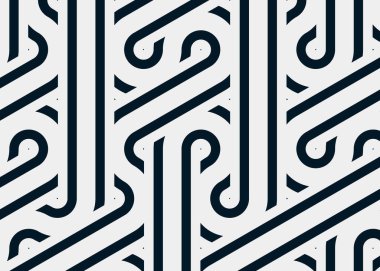 Renkli fayanslar, pürüzsüz rastgele birbirine bağlı dalgalı çizgiler deseni, bağlantı sanatı arkaplan tasarımı çizimi  