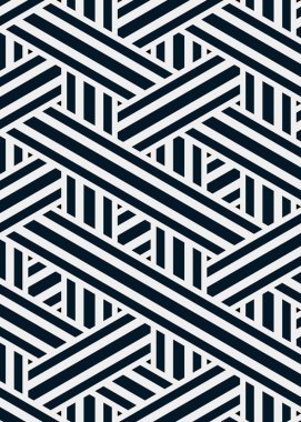 Renkli fayans, kusursuz rastgele dokuma çizgileri deseni, bağlantı sanatı arkaplan tasarımı illüstrasyonu  