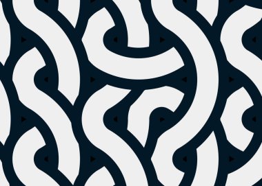 Renkli fayanslar, pürüzsüz rastgele birbirine bağlı dalgalı çizgiler deseni, bağlantı sanatı arkaplan tasarımı çizimi  