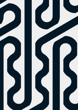 Renkli fayanslar, pürüzsüz rastgele birbirine bağlı dalgalı çizgiler deseni, bağlantı sanatı arkaplan tasarımı çizimi  