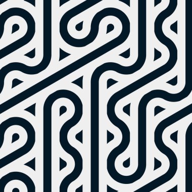 Renkli fayanslar, pürüzsüz rastgele birbirine bağlı dalgalı çizgiler deseni, bağlantı sanatı arkaplan tasarımı çizimi  