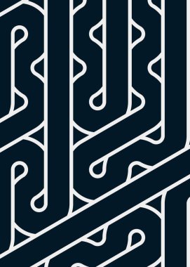 Renkli fayanslar, pürüzsüz rastgele birbirine bağlı dalgalı çizgiler deseni, bağlantı sanatı arkaplan tasarımı çizimi  