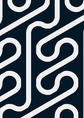 Renkli fayanslar, pürüzsüz rastgele birbirine bağlı dalgalı çizgiler deseni, bağlantı sanatı arkaplan tasarımı çizimi  