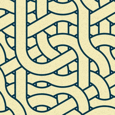 Renkli fayanslar, pürüzsüz rastgele birbirine bağlı dalgalı çizgiler deseni, bağlantı sanatı arkaplan tasarımı çizimi  