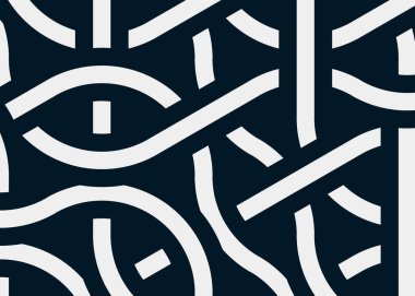 Renkli fayanslar, pürüzsüz rastgele birbirine bağlı dalgalı çizgiler deseni, bağlantı sanatı arkaplan tasarımı çizimi  