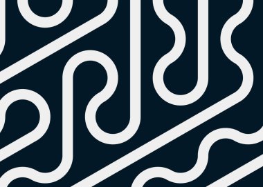 Renkli fayanslar, pürüzsüz rastgele birbirine bağlı dalgalı çizgiler deseni, bağlantı sanatı arkaplan tasarımı çizimi  