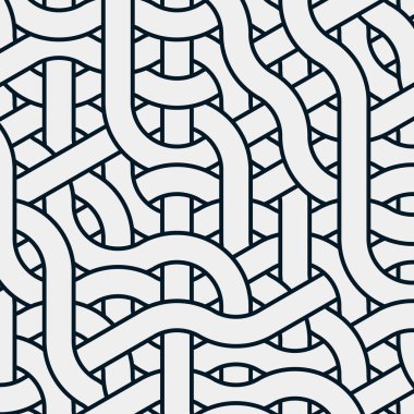 Renkli fayanslar, pürüzsüz rastgele birbirine bağlı dalgalı çizgiler deseni, bağlantı sanatı arkaplan tasarımı çizimi  