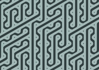 Renkli fayanslar, pürüzsüz rastgele birbirine bağlı dalgalı çizgiler deseni, bağlantı sanatı arkaplan tasarımı çizimi  