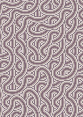 Renkli fayanslar, pürüzsüz rastgele birbirine bağlı dalgalı çizgiler deseni, bağlantı sanatı arkaplan tasarımı çizimi  