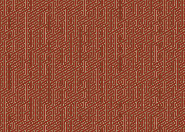 Renkli fayanslar, pürüzsüz rastgele birbirine bağlı dalgalı çizgiler deseni, bağlantı sanatı arkaplan tasarımı çizimi  