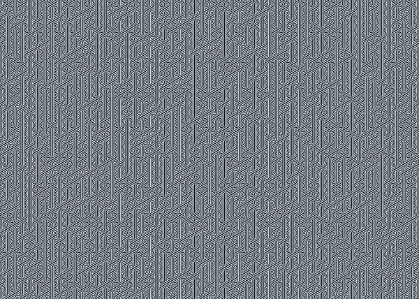Tuile Colorée Avec Sans Couture Entrelacement Aléatoire Ondulé Lignes Motif — Image vectorielle