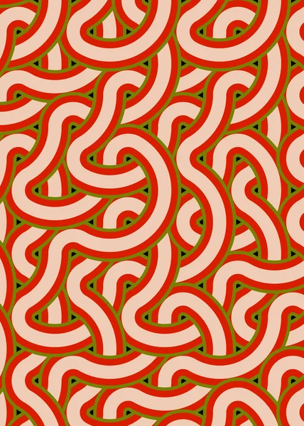 Renkli fayanslar, pürüzsüz rastgele birbirine bağlı dalgalı çizgiler deseni, bağlantı sanatı arkaplan tasarımı çizimi  