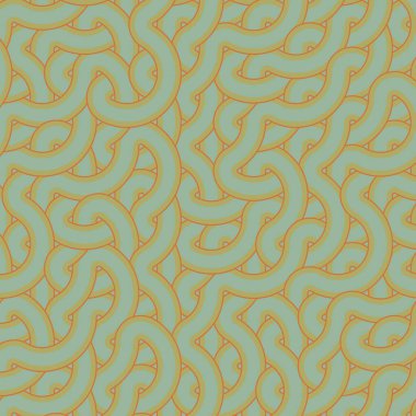 Renkli fayanslar, pürüzsüz rastgele birbirine bağlı dalgalı çizgiler deseni, bağlantı sanatı arkaplan tasarımı çizimi  