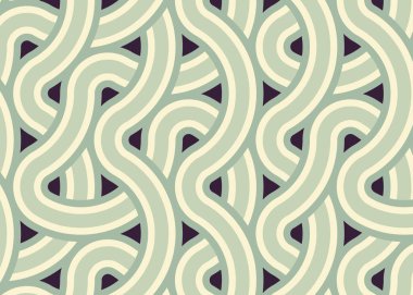 Renkli fayanslar, pürüzsüz rastgele birbirine bağlı dalgalı çizgiler deseni, bağlantı sanatı arkaplan tasarımı çizimi  