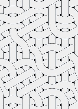 Renkli fayanslar, pürüzsüz rastgele birbirine bağlı dalgalı çizgiler deseni, bağlantı sanatı arkaplan tasarımı çizimi  