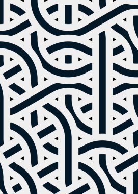 Renkli fayanslar, pürüzsüz rastgele birbirine bağlı dalgalı çizgiler deseni, bağlantı sanatı arkaplan tasarımı çizimi  