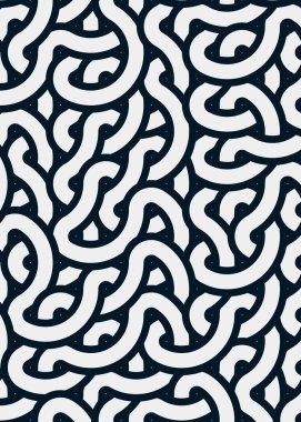 Renkli fayanslar, pürüzsüz rastgele birbirine bağlı dalgalı çizgiler deseni, bağlantı sanatı arkaplan tasarımı çizimi  