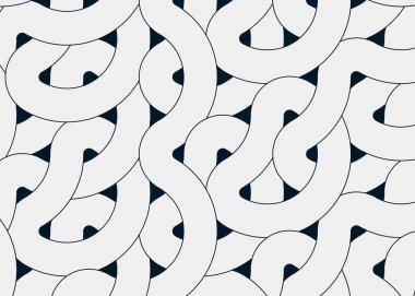 Renkli fayanslar, pürüzsüz rastgele birbirine bağlı dalgalı çizgiler deseni, bağlantı sanatı arkaplan tasarımı çizimi  