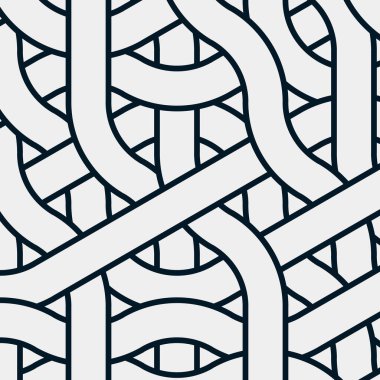 Renkli fayanslar, pürüzsüz rastgele birbirine bağlı dalgalı çizgiler deseni, bağlantı sanatı arkaplan tasarımı çizimi  