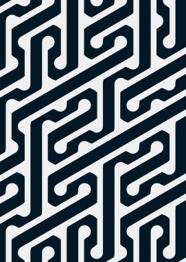 Renkli fayanslar, pürüzsüz rastgele birbirine bağlı dalgalı çizgiler deseni, bağlantı sanatı arkaplan tasarımı çizimi  