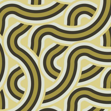 Renkli fayanslar, pürüzsüz rastgele birbirine bağlı dalgalı çizgiler deseni, bağlantı sanatı arkaplan tasarımı çizimi  